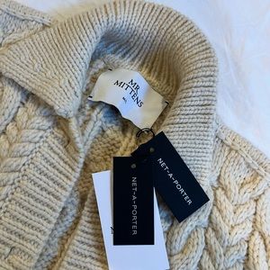 Mr. Mittens cable-knit wool cardigan